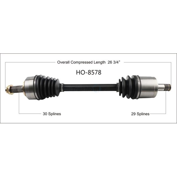 Surtrack Axle Cv Axle Shaft, Ho-8578 HO-8578 - main